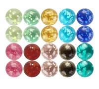 Marbles for Kids, 20pcs Glow in the Dark Glass Marbles, 16mm Freak Marble, Marble Runs Accessories, Fun Glow in the Dark Toys for Party Gifts, Birthday Gifts
