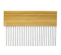 Marbling Comb - Handmade Pattern and Line Guide Tool | For Traditional Water Marbling | 50cm | 5mm Needle Spacing | Stainless Steel Needles & Wooden Handle