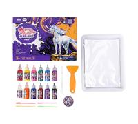 Marbling Paint Kit 12 Colors Perfect Water Art Mate Safe Educational Crafts Supplies for DIY Projects Toddlers Early Learning