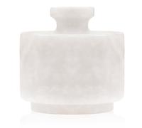 Marblous Krafts Marble White Sugar Dispenser 3.5 oz Salt Cellar Container 3" X 3" Salt Pepper Bowls (White)