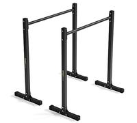 Marbo Sport, SG-14 Dip Station Fitness Parallettes Dip Bars Strength Training Pull Up Bar Home Gym Equipment Strength Training Dumbbell 140 kg Black