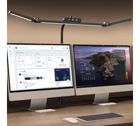 Marbosa Led Desk Lamp for Office Home, Architect Desk Lamp with Clamp, Ultra Bright Dimmable Table Light, Stepless Dimming and Tempering Desk Light for Workbench Drafting Reading Study (Black)