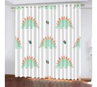 MARBRE 3D Dinosaur Blackout Curtains Polyester Fabric 2 Panels 70x160cm Thermal Insulated Room Darkening Eyelet Curtain Cute Animal Window Drapes for Home Decoration(Image 10-7)