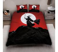 MARBRE 3D Japan Style Duvet Cover Set King Size 220x230cm 3 piece Soft Microfiber Bedding Set Warrior Comforter Cover with Zipper Closure Quilt Cover with 2 Pillowcase 50x75cm(Image 12-5)