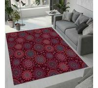 MARBRE Boho Rug Living Room Bedroom Runner 3D Retro Rugs Washable Anti-Slip Super Soft Short Pile Rug 120x180cm Fluffy No Shedding Indoor Outdoor Carpets Mat(Image6-7)