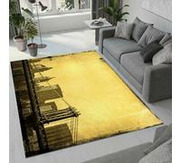 MARBRE City Rug Living Room Bedroom Runner 3D Retro Rugs Washable Anti-Slip Super Soft Short Pile Rug 160x230cm Fluffy No Shedding Indoor Outdoor Carpets Mat(Image 1-7)