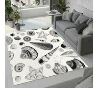 MARBRE Conch Seashell Rug Living Room Bedroom Runner 3D Starfish Rugs Washable Anti-Slip Super Soft Short Pile Rug 80x150cm Fluffy No Shedding Indoor Outdoor Carpets Mat(Image2-9)