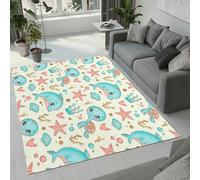 MARBRE Dolphin Rug Living Room Bedroom Runner 3D Turtle Rugs Washable Anti-Slip Super Soft Short Pile Rug 160x230cm Fluffy No Shedding Indoor Outdoor Carpets Mat(Image1-13)