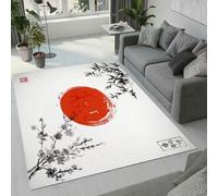 MARBRE Ink Painting Rug Living Room Bedroom Runner 3D Chinese Style Rugs Washable Anti-Slip Super Soft Short Pile Rug 60x110cm Fluffy No Shedding Indoor Outdoor Carpets Mat(Image 4-5)