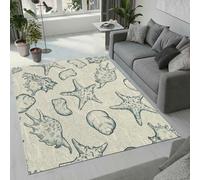 MARBRE Starfish Conch Rug Living Room Bedroom Runner 3D Seashell Rugs Washable Anti-Slip Super Soft Short Pile Rug 120x180cm Fluffy No Shedding Indoor Outdoor Carpets Mat(Image4-19)