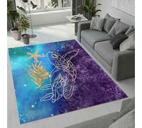 MARBRE Starfish Conch Rug Living Room Bedroom Runner 3D Turtle Rugs Washable Anti-Slip Super Soft Short Pile Rug 160x230cm Fluffy No Shedding Indoor Outdoor Carpets Mat(Image2-17)