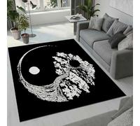 MARBRE Tai Chi Rug Living Room Bedroom Runner 3D Chinese Style Rugs Washable Anti-Slip Super Soft Short Pile Rug 160x230cm Fluffy No Shedding Indoor Outdoor Carpets Mat(Image 1-3)