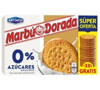 Marbú Dorada Sugar-Free Maria Biscuits 300g - Pack of 2 | Traditional Spanish Tea Biscuits