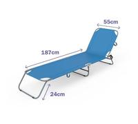 Marbueno Summer 187x55x24 Cm Folding Sunbed