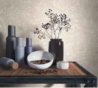34154 - The New Textures Plaster Effect Light Brown Galerie Wallpaper