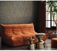 Marburg non-woven wallpaper 34263 waves concrete look black copper (4,26£/1qm)