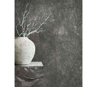 34271 - Urban Textures Plain Black Silver Galerie Wallpaper