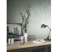Marburg non-woven wallpaper 34273 plaster optic texture green metallic (5,43£/1q