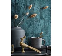 Marburg non-woven wallpaper 34278 plaster look texture petrol (6,23£/1qm)