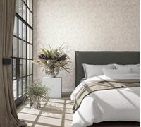 Marburg non-woven wallpaper 34284 leaves concrete look gray gold (4,26£/1qm)