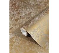 Galerie Plain Texture Gold Wallpaper 53126, Gold