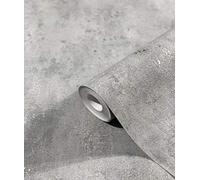 Marburg Wallpaper Black Concrete Look Structure for Bedroom or Living Room Non-Woven Wallpaper 100% Made in Germany 10,05 x 0,53m
