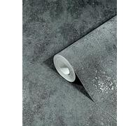 Marburg Wallpaper Black Dark Grey Concrete Look Non-Woven Wallpaper Concrete for Bedroom or Living Room 100% Made in Germany Premium Quality 10,05 x 0,53m 32638