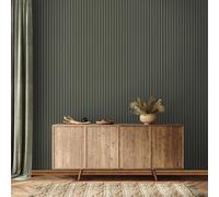 Marburg Wallpaper Green Grey Stripes Modern Stripes GZSZ for Living Room or Bedroom Made in Germany 10,05 x 0,53m