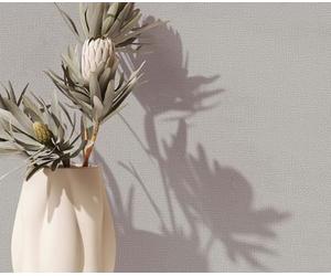 Marburg Wallpaper Grey Beige Plain with Light Structure Fabric Structure Modern for Living Room Bedroom Kitchen 10.05 x 0.53 cm