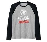Marc Aurel Ataraxia Stoic Philosopher Raglan Baseball Tee