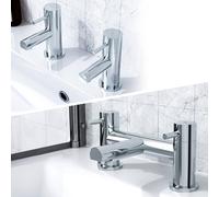 Marc Basin & Bath Filler Mixer Tap Set Chrome