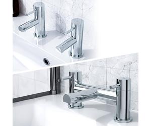 Marc Basin & Bath Filler Mixer Tap Set Chrome