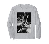 Marc Bolan T Rex On Set of Rock On with 45 TV Show 1975 Long Sleeve T-Shirt