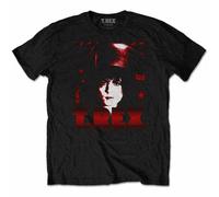 Marc Bolan & T.Rex 'Tophat' T-Shirt - Large Black