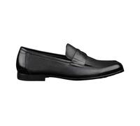 Marc Brunell Men's Black Leather Penny Loafers (Black, UK Footwear Size System, Adult, Men, Numeric, Medium, 9)