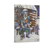Marc Chagall Le Violoniste Ou Le Violoniste Sur Le Banc Spray Oil Paintings Home & Commercial Canvas Wall Art Canvas Art Poster And Wall Art Picture Print Modern Family Decor Posters 12x18inch(30x45cm