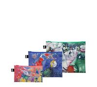 Marc Chagall Recycled Zip Pockets, Multicolor, L, Cosmetic Case, Multicolor, L, Cosmetic Case, Multicolored, L, Cosmetic case