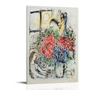 Márc Chágall Works《The Ride》Printing Posters Versatile Canvas Print Wall Art Paintings Home Decor for Living Room Bedroom 12x18inch(30x45cm)