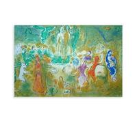 Marc-Chagalls Wedding Feast in The Nymphs Grotto Canvas Poster Bedroom Decor Landscape Office Room Decor Gift Unframe-style 24x36inch(60x90cm)