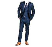 Marc Darcy Men's Callum Navy Three Peice Suit £195.00 (Navy, 48/42)