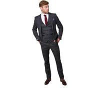 Marc Darcy Men's Luca Navy Three Piece Suit £224.95 (Navy, 44/38)