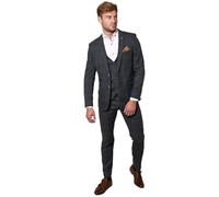 Marc Darcy Men's Scott Blue Three Piece Suit £224.95 (Blue, 38/32)