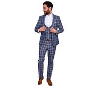 Marc Darcy Men's Tony Blue Three Piece Suit £224.95 (Blue, 40/34)