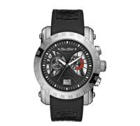 Marc Ecko E17520G1 Gents Chronograph, Stainless Steel, Round, Date Function/Black PU Resin Strap