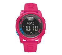 Marc Ecko Unisex Digital Watch with LCD Dial Digital Display and Pink Silicone Strap E07503G8