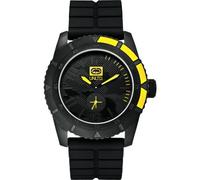 Marc Ecko Unisex Quartz Watch with Black Dial Analogue Display and Black Silicone Strap E13541G1