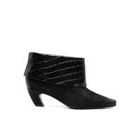 Marc Ellis 55mm croc embossed boots - Black 36-38-39