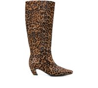 Marc Ellis animal-print knee-high boots - Brown 36-37-38-39-40-41