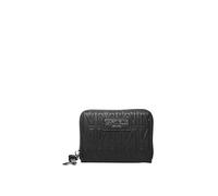 Marc Ellis New York Women's Wallet Textile Polyurethane 14.5 x 9.5 x 3.5 cm, Black And Silver, Taglia Unica