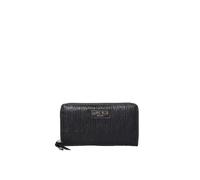Marc Ellis New York Women's Wallet Textile Polyurethane 19.5 x 9.5 x 3.5 cm, Black and Light Gold, Taglia Unica